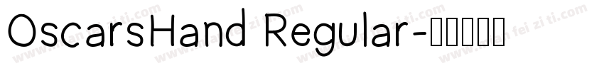 OscarsHand Regular字体转换